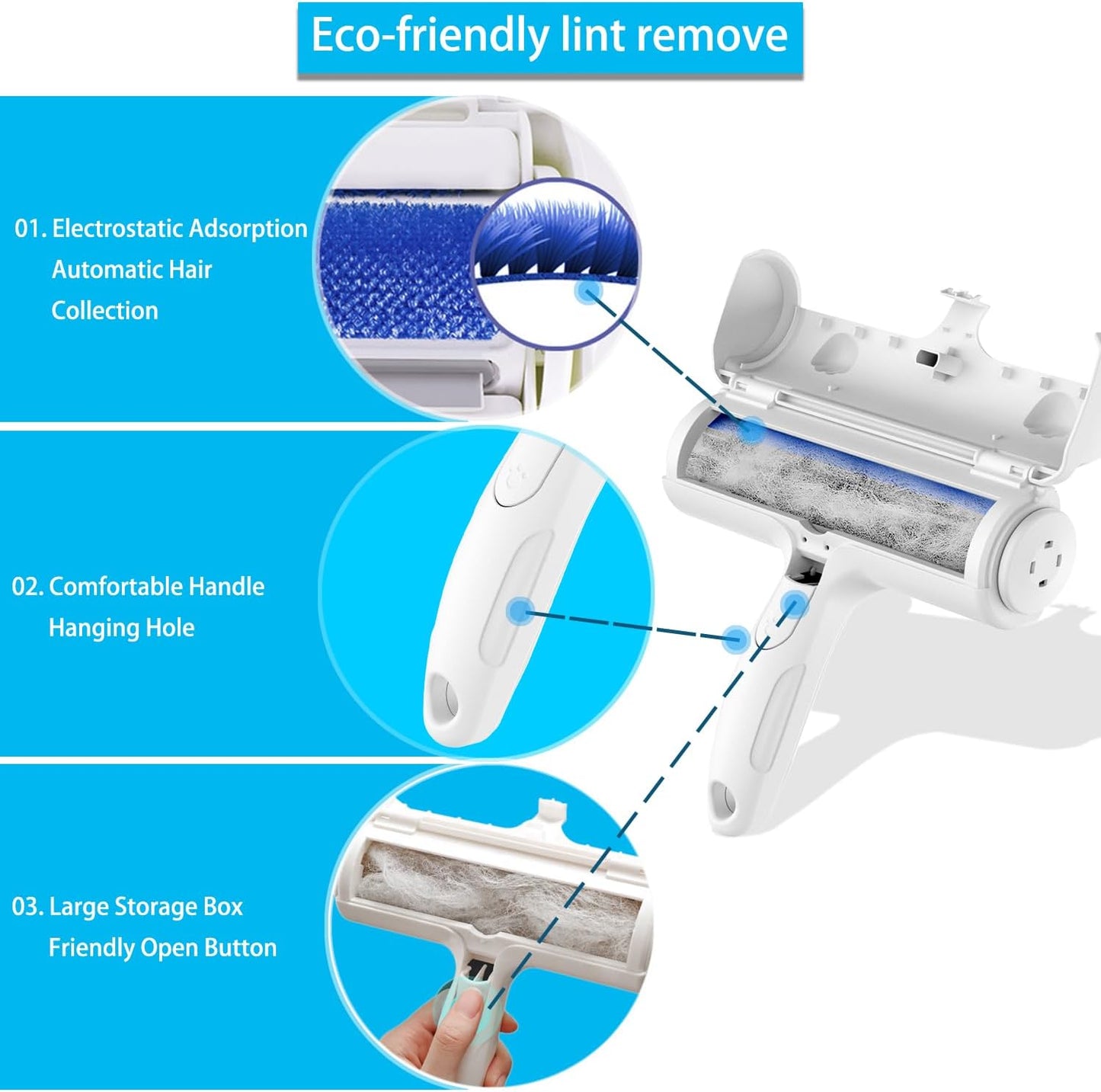 Pet Hair Eraser Roller